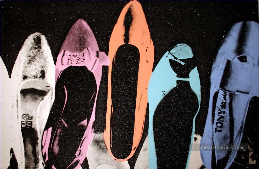 Chaussures noires Andy Warhol Peintures à l'huile
